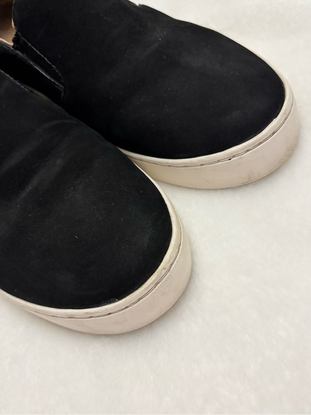 Vionic Black Nubuck Midi Slip On Sneaker Casual Chic Women’s Size 6 - Picture 4 of 9